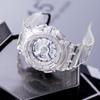 Casio G-Shock Summer Cool Прозрачная серия Ice Tough Часы с кварцевым механизмом Цвет мороженое розовый Унисекс Часы Черный GA-700SK-1A+BA-110CR-7A
