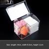 Acrylic Cotton Swab Storage Holder Box Portable Transparent Makeup Medicine Cotton Pad Cosmetic Container Jewelry Organizer Case