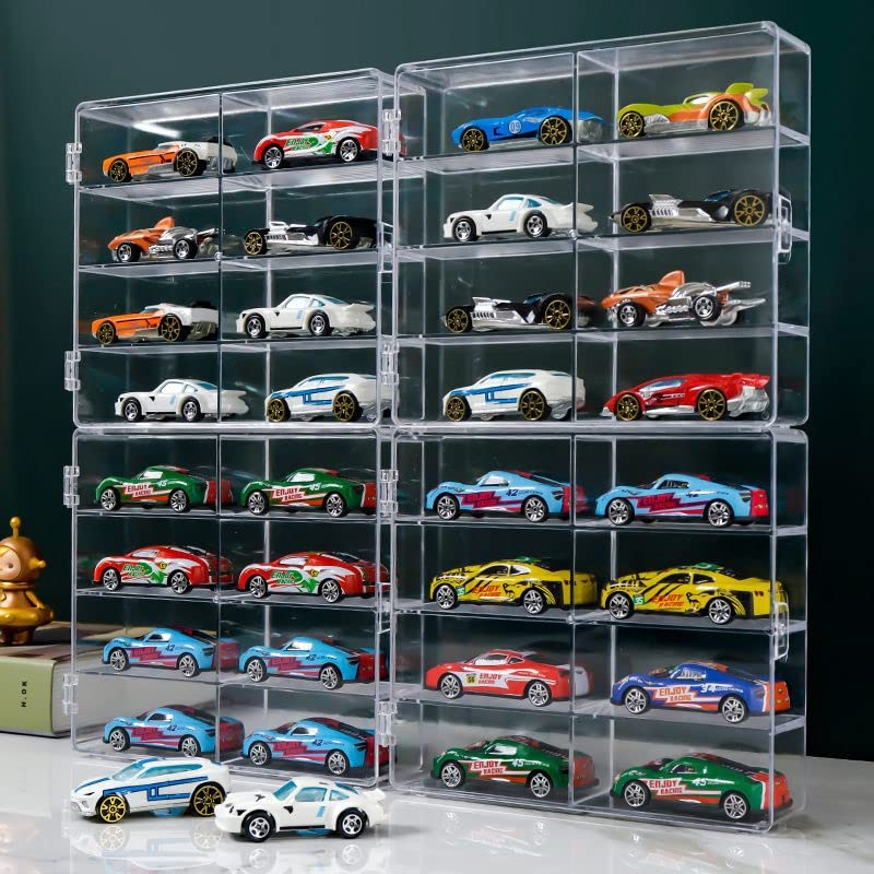 GUNSEED Tomica Case Pieces X 8 Transparent Tomica Case Mini Car Storage Collection Case Made of Highly Transparent Styrene Resin Tomica Storage Mini