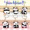 Набор брелоков-панд из мультяшного акрила