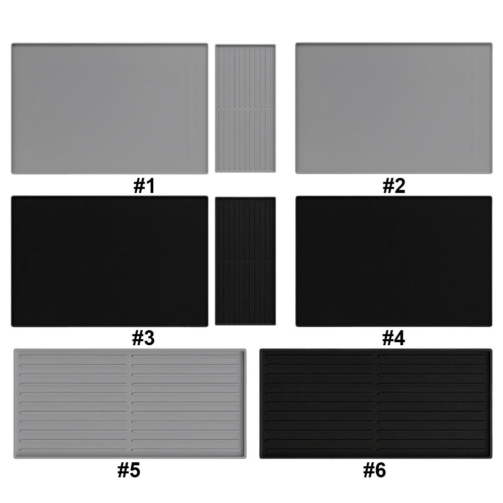 2-In-1 Draining Mat with Raised Edges Coffee Mat Coffee Station Pad for Coffee Machine