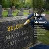 Tombstone Marker Pen for Restoring Faded Inscriptions Precise Tip Stone Touch-Up Pen Fast-Drying Marking Pen for Memorials And Monuments