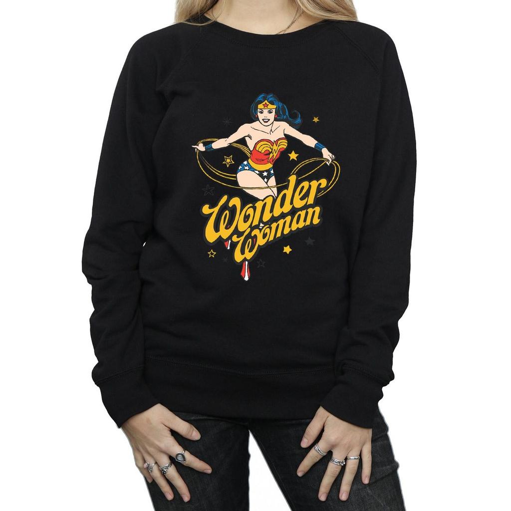 DC Comics Womens/Ladies Wonder Woman Stars Sweatshirt