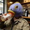 Halloween Cute Animal Latex Fish Head Mask Tropical Fish Headgear Funny Party Costume Props