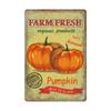 Pumpkin Vintage Poster Tin Sign Plate Thanksgiving Retro Metal Signs Plaque Bar Pub Kitchen Home Decor Halloween Gift