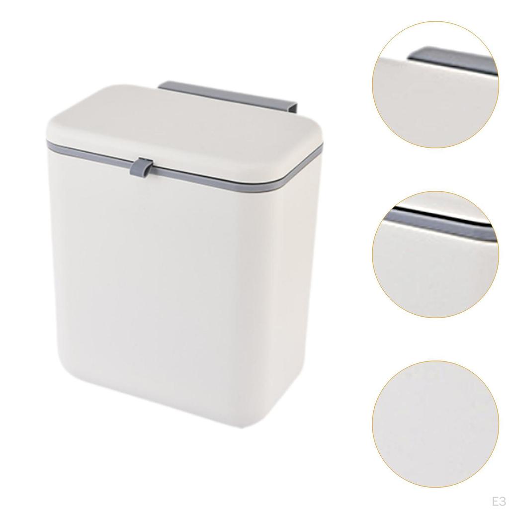 Hanging Kitchen Trash Can Easy To Clean with Inner Bucket Modern Stylish for RV Home