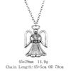 Valentine's Day Vintage Necklace Angel Wings 45cm Or 70cm Long Chain Necklace Women's Bags Choker Necklace