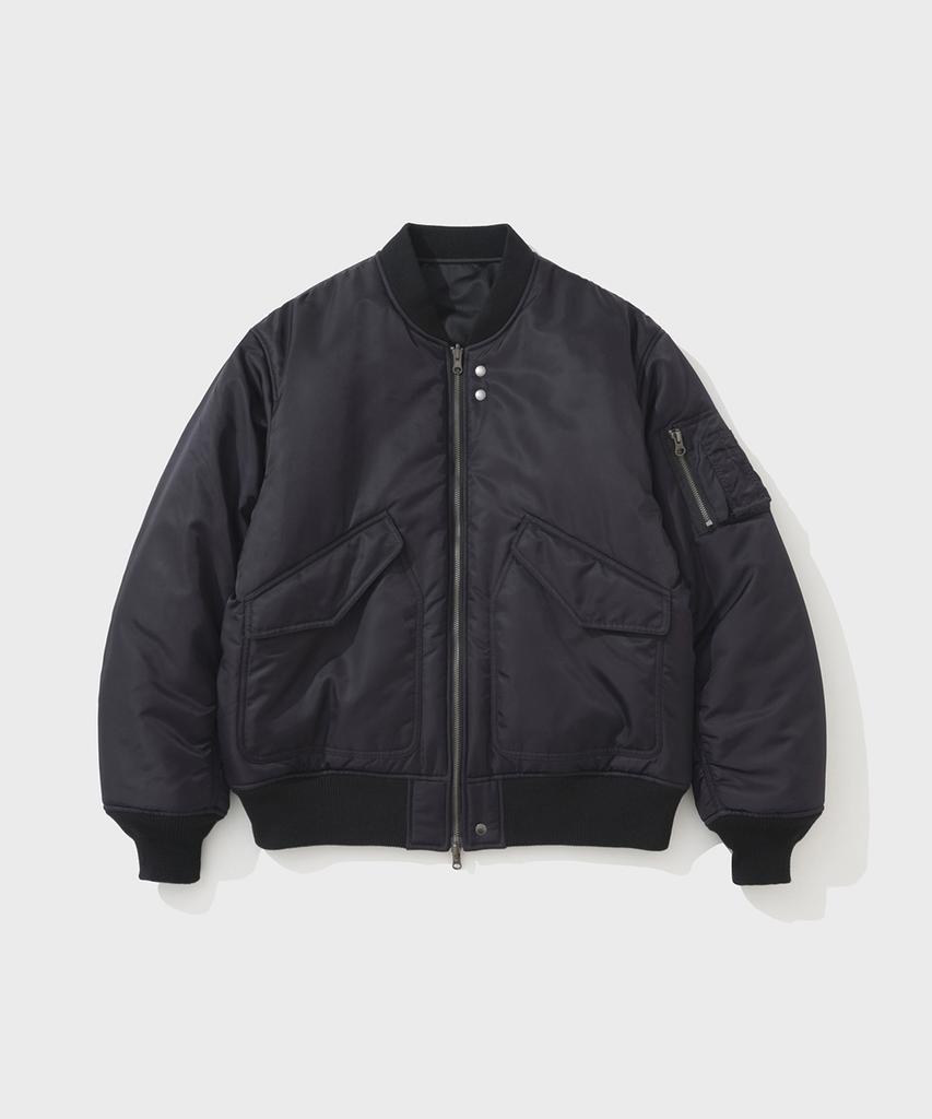 Shirter Nylon Reversible Bomber Jumper (Purple Black)