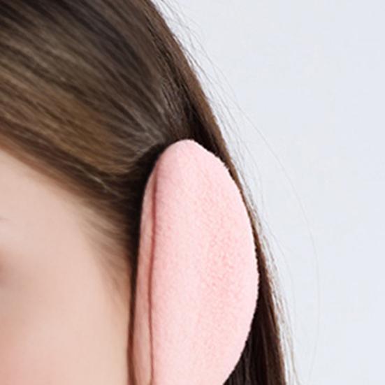 1 пара зимних наушников-муфт, теплые фланелевые, легкие, с тонкой окантовкой, портативный универсальный зимний аксессуар