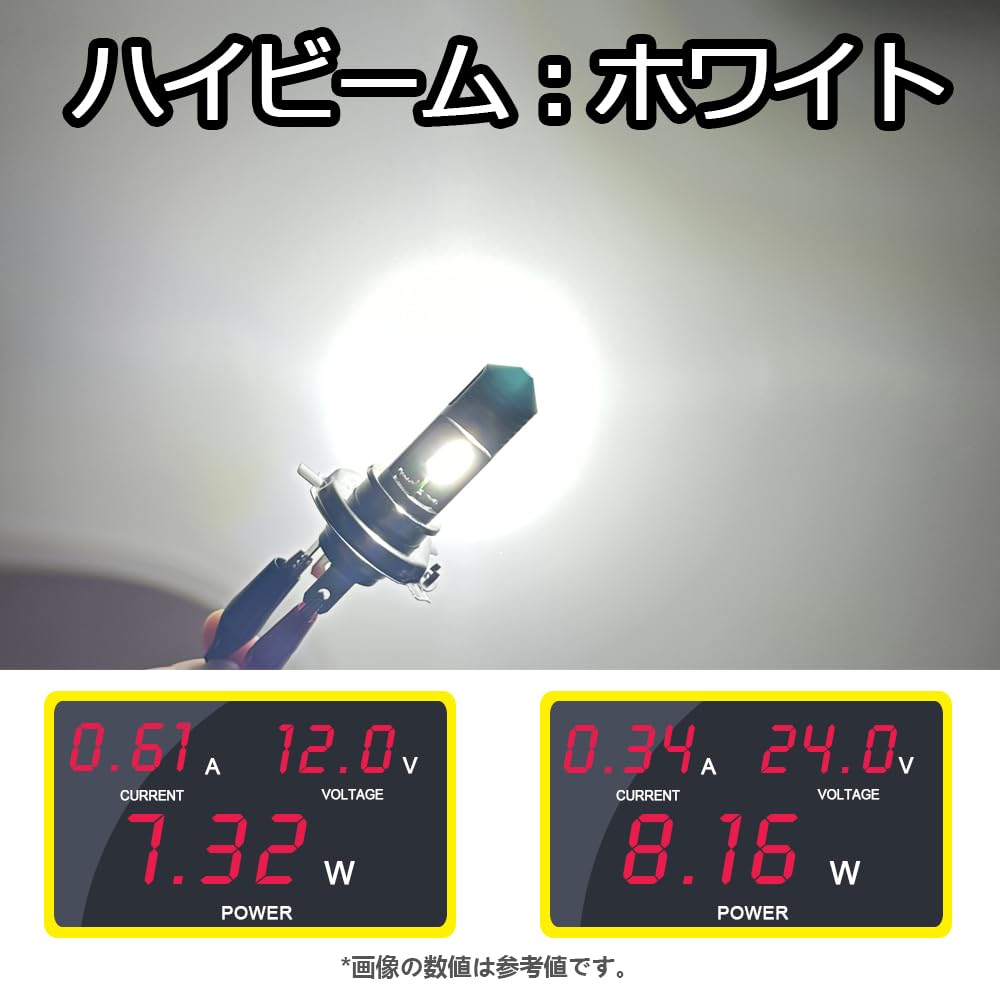 Светодиодная фара для мотоцикла BA20D H4BS, переключение ближний/дальний, для фар мотоцикла,