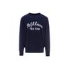 Polo SS23 Solid Logo Embroidered Crewneck Sweatshirt Men Sweatshirt Navy-Blue 710841385-002