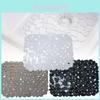 Современный простой дизайн ПВХ коврик для сушки посуды Нескользящий коврик для кухонной раковины Однотонный черный