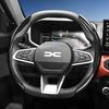Подходит для Dacia Рулевое колесо с текстурой под карбон, Сегментированный дизайн с быстрой фиксацией, Прочное, Совместимо с моделями, такими как Sande