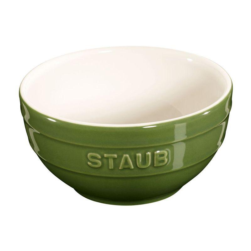 Керамическая круглая миска Staub 12 см (Базилик зеленый)