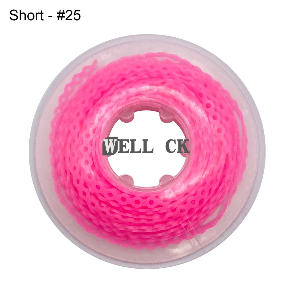 WELL CK 1Pcs Dental Orthodontic Elastic Rubber Power Chain Rubber Band Short Type