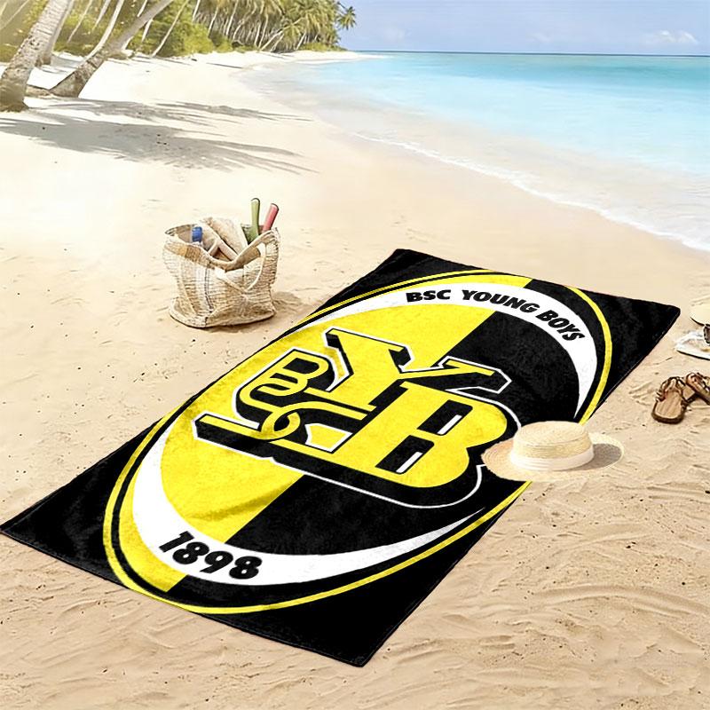 YB Print Beach Towel, Large Soft Quick Dry Towel for Beach Camping Swimming