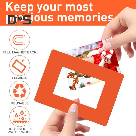 6/12 шт. Магнитная фоторамка на холодильник магнит картина искусство живопись плакат витрина рамка домашний офис украшение на холодильник ПВХ фото держатель