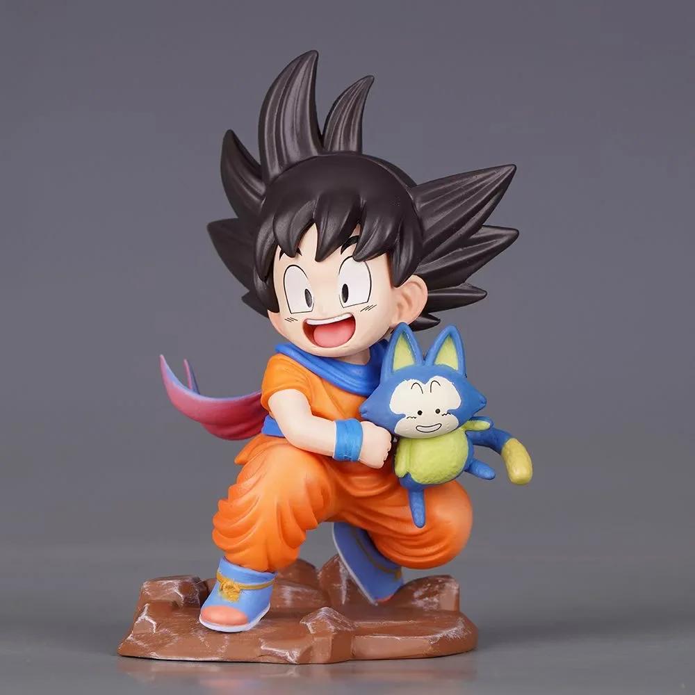 10 см Аниме Dragon Ball Z Фигурка Гоку Фигурка Гоку Объятия Пурра ПВХ GK Фигурки Ямча Аниме Коллекционная Модель Игрушки Подарки