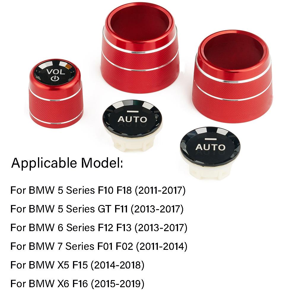 Ручка регулировки громкости автомобиля, кнопка, кольцо, накладка для BMW 5, 6, 7, X5, X6, серии F10, F11, F18, F12, F13, F01, F02, F15, F16, с