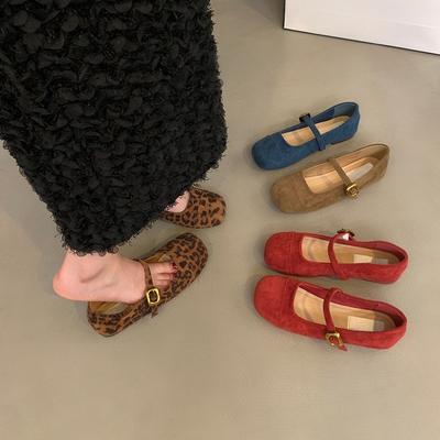 Французские красные ретро универсальные легкие туфли-одиночки женские на среднем каблуке весна и осень новые нежные сказочные туфли Мэри Джейн на плоской подошве