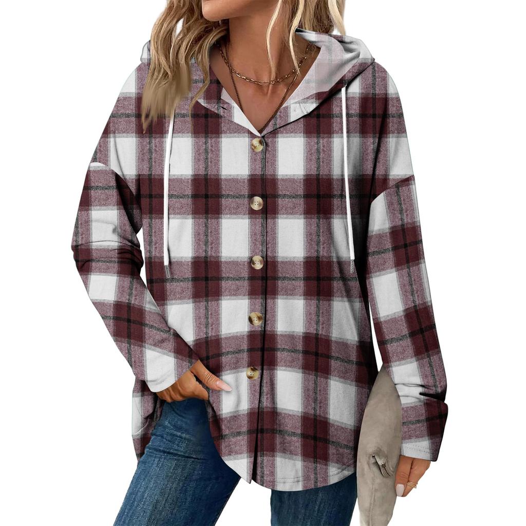 Женское модное повседневное пальто реглан с длинным рукавом и кулиской, винтажное пальто с капюшоном на пуговицах