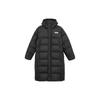 Solid Color Casual Long Hooded Down Jacket Men Outerwear Black 587721-01