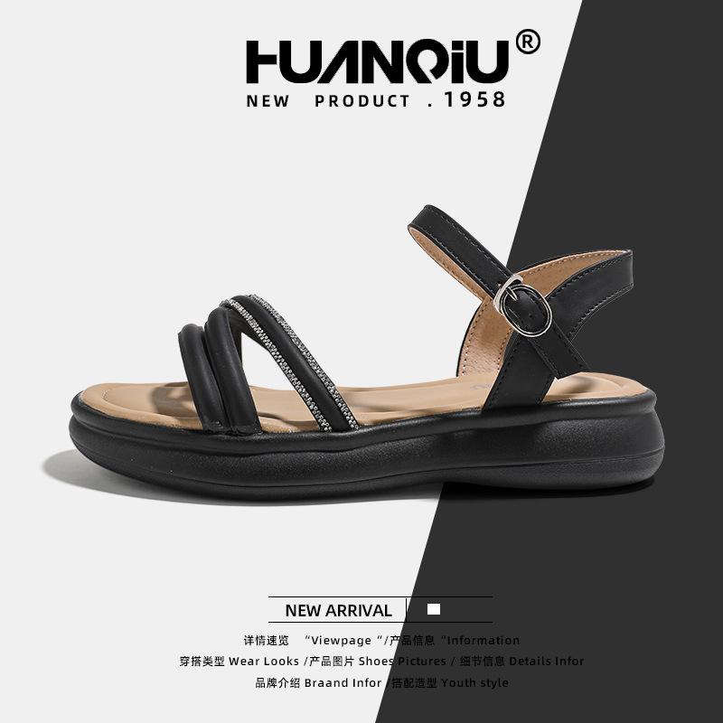 Глобальные спортивные сандалии на толстой подошве для увеличения роста для женщин XHQ-GH107 летние новые модели с юбками, не утомляющие ноги, маффины для женщин
