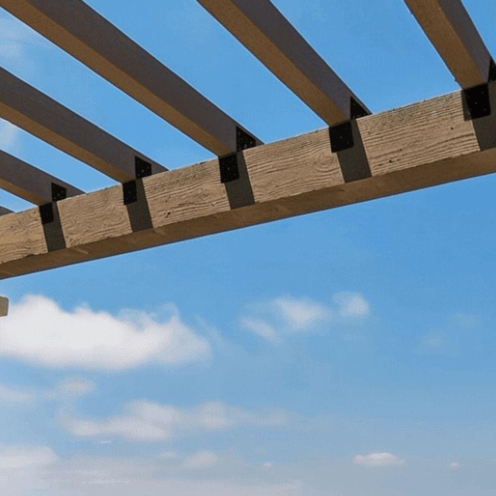 Наборы пергол повышенной прочности Соединитель балок, устойчивый к коррозии Каркас поддержки Кронштейны для перголы Верхняя балка