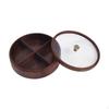 Dried Fruit Box Holder Tray Portable Wooden with Compartment Candy Storage Nut