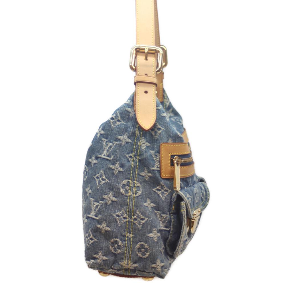 LOUIS VUITTON 05 M95049 Monogram Denim Baggy PM Long Strap Shoulder bag Monogram denimUsed