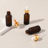 10pcs 30ml Glass Dropper Bottles With Golden Caps Amber Frosted Glass Essential Oil Sample Bottles With Free Dropper&Funnel