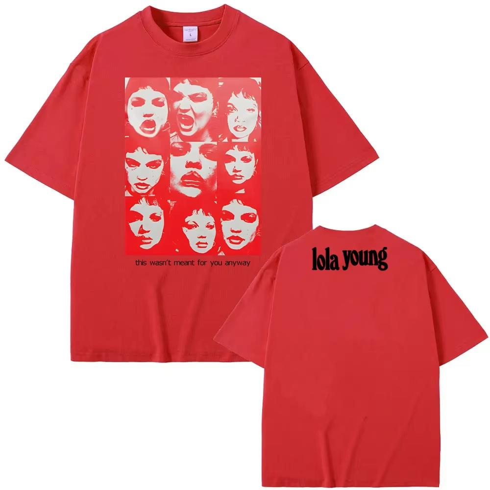 LOLA YOUNG T Shirt Aesthetic HighQuality Teeshirt RopaMujer Oneck Clothing Graphic Printing Casual Retro Singer Style Tshirt