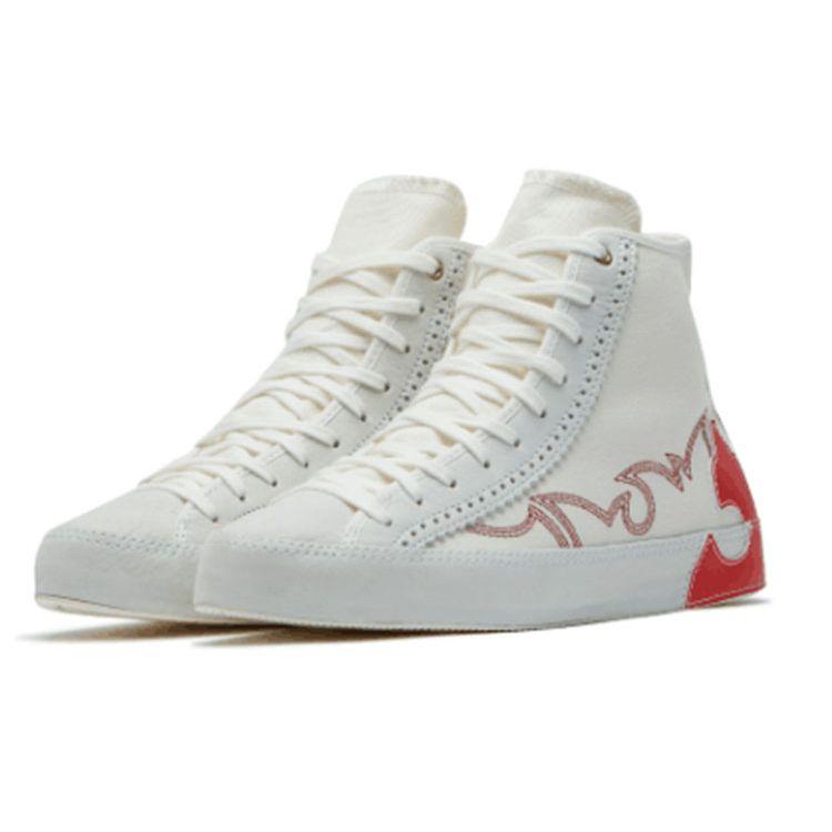 Converse Кеды Chuck Taylor All Star Sasha с волнистым узором, высокие, из парусины, женские, красные, белые 565003C