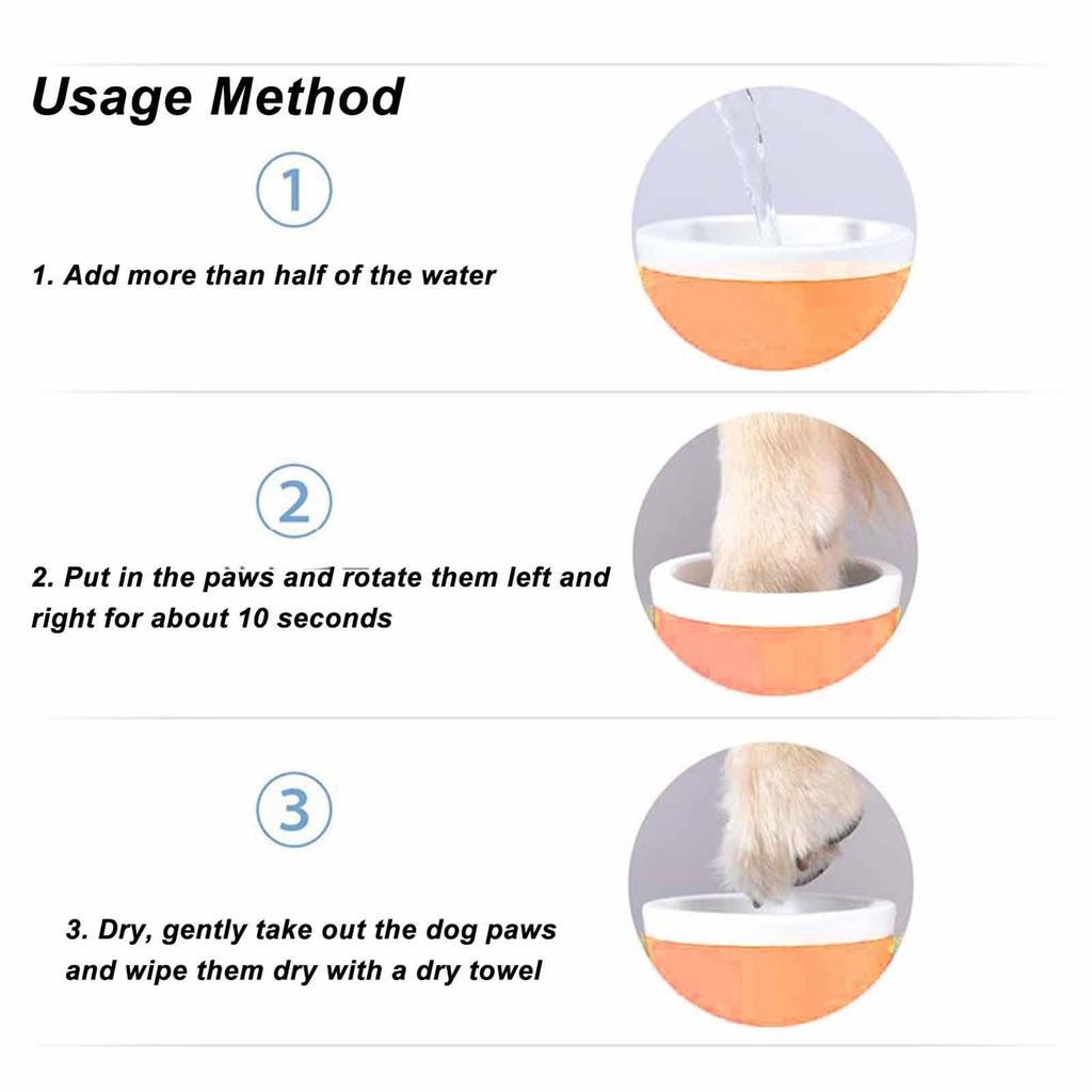 Dog Foot Cleaner, Portable Pet Foot Washing Cup For Dogs, Cats And Soft Coated Pet