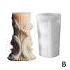 DIY Pattern Carving цилиндрическая свеча силиконовая форма уникальный волнистый узор римская столбчатая свеча форма цилиндрическая смоляная гипсовая форма