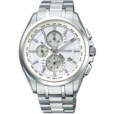 АТ8040-57А ( Смотреть ATTESA Eco-Drive радиоуправляемый Прямой полет Аналоговый дисплей Тонкий) Круглый