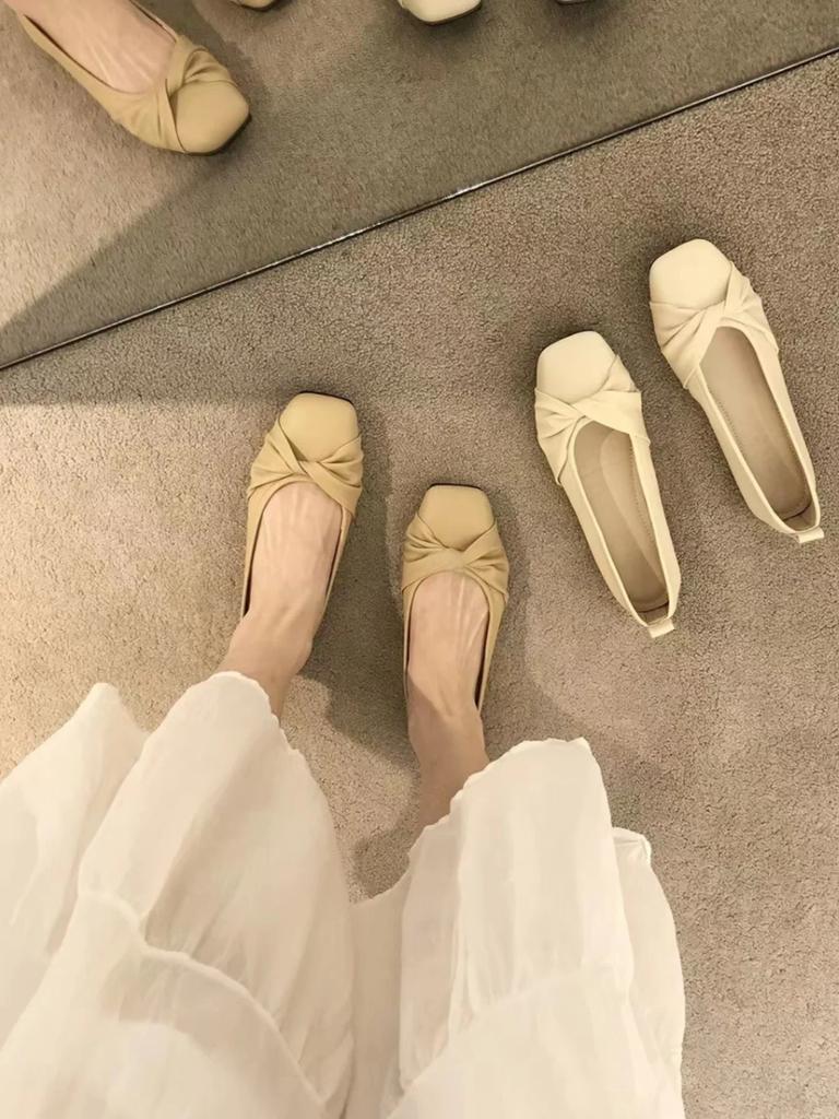 Fashion Gentle Soft Flat Oes Single Casual Women's Oes Andmother Versatile Flat Bot Rubber Outsole