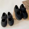 Light Commuting Round Head Platform Cotton Shoes Women's 2025 New Autumn and Winter Velvet Heightening Versatile Mary Jane Mao Mao Shoes