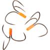 Daiwa Daiwa Cutfish Gimmick Spare Triple Hook Средний Оранжевый
