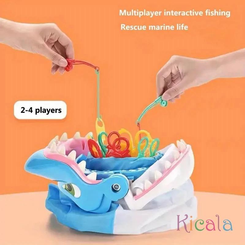 Игра Семейная Акулий Укус Красочные Морские Существа Рыбалка Приключение Вечеринка Игра Игрушки Для Детей Взрослых Рождество День Рождения Игрушка Подарки