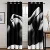Сексуальная серия красоты, роскошные солнцезащитные шторы, 2 шт., украшение для гостиной, спальни, дома, крючок, дырокол