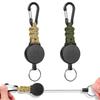 [SODOI] набор из 2 брелоков-катушек с карабином, многофункциональный, сверхлегкий, эластичный тип катушки, катушка для ключей, защита от потери, подвесная бирка для имени, кемпинг