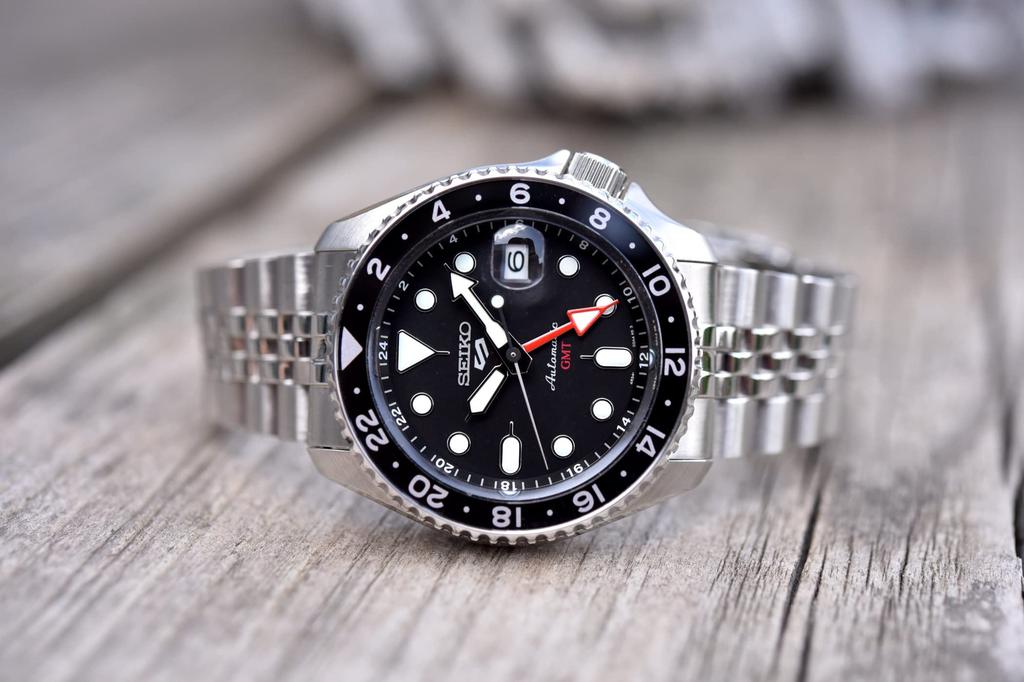 SEIKO SEIKO5 Sports Mechanical SSK001K1 Model GMT SKX Sports Style (Domestic Number SBSC001) Movement, Black, Automatic/Hand-Winding, [Used]