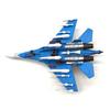 1:100 Metal Red & Blue SU-35 Super Flanker Heavier Aircraft Model Simulation Fighter Aviation Military Science Display Model