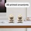 Креативный и сердитый гиппопотам, напечатанный на 3D-принтере, милый и декоративный орнамент для дома