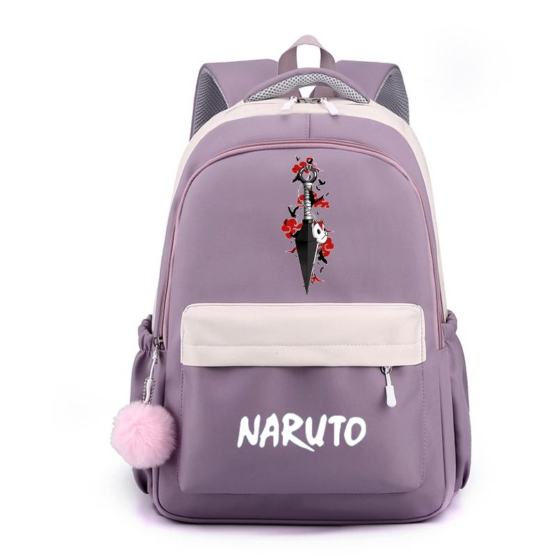 Аниме Наруто, нейлоновый милый мягкий рюкзак, школьная сумка для девочек-подростков, повседневная сумка для книг, мужская и женская дорожная сумка для отдыха