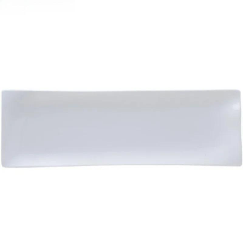 White Ceramic Dinner Plate Creative Long Sushi Plate Rectangular Dim Sum Barbecue Plate Japanese Tableware Restaurant Tableware