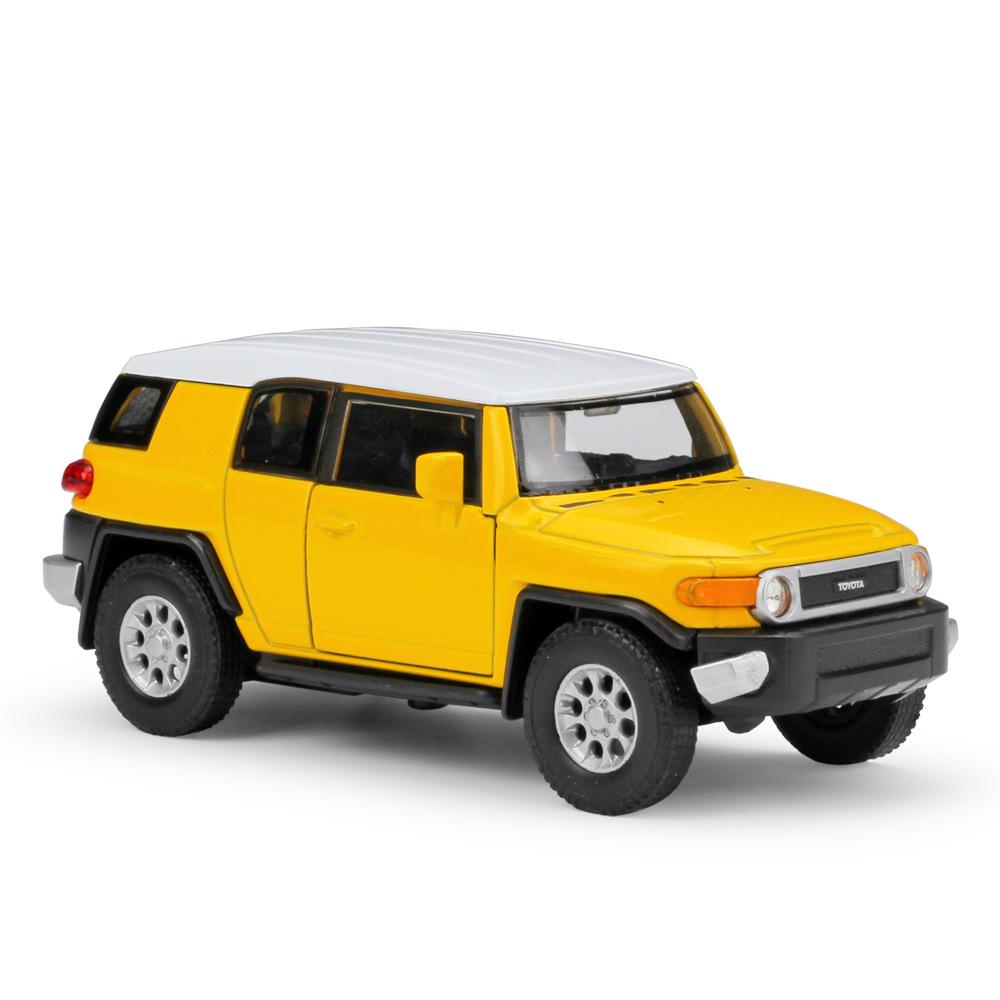 1/36 TOYOTA FJ Crusier игрушечная модель автомобиля для детей Welly литой внедорожный миниатюрный автомобиль инерционный механизм коллекция подарок для мальчика