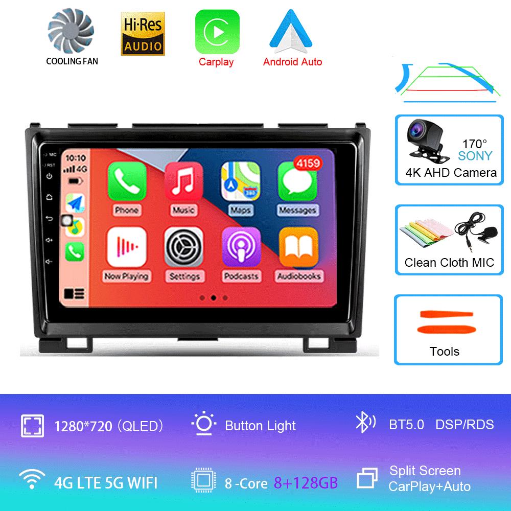 Автомобильное радио Android 14 Carplay для Great Wall Haval Hover H5 H3 2011 - 2016 Навигация Мультимедийный проигрыватель Стерео WiFi+4G видео BT