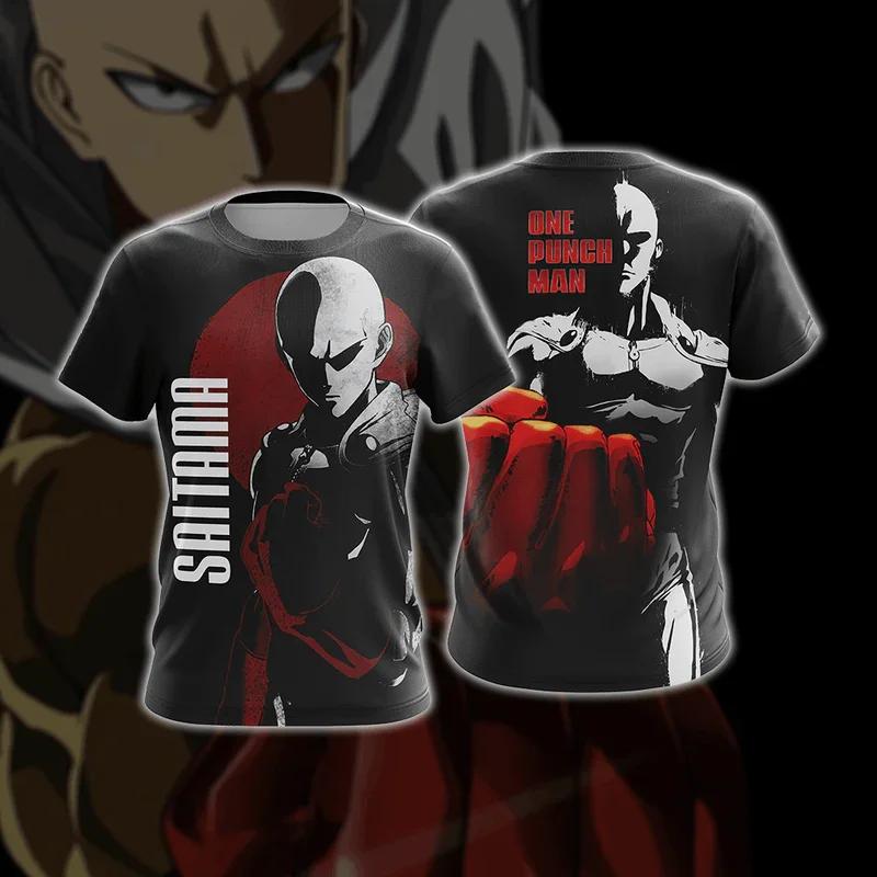 Аниме One Punch Man 3D Печатные Футболки Мужские Женские Модная Уличная Одежда Оверсайз С Коротким Рукавом Футболка Мужские Футболки Топы Мужская Одежда
